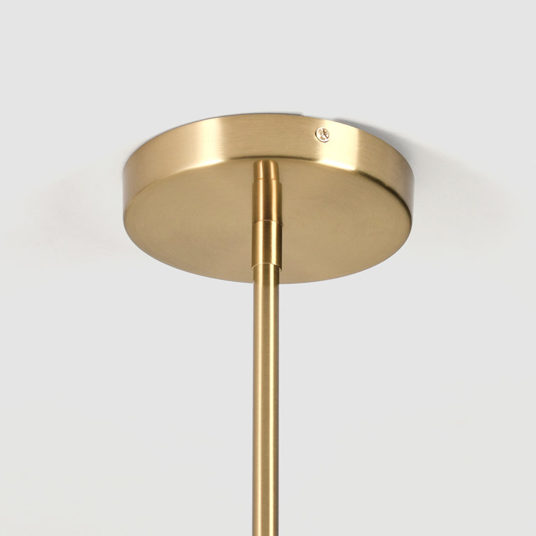 Kaela Vintage-Influenced 6-Light Brass Drum Chandelier