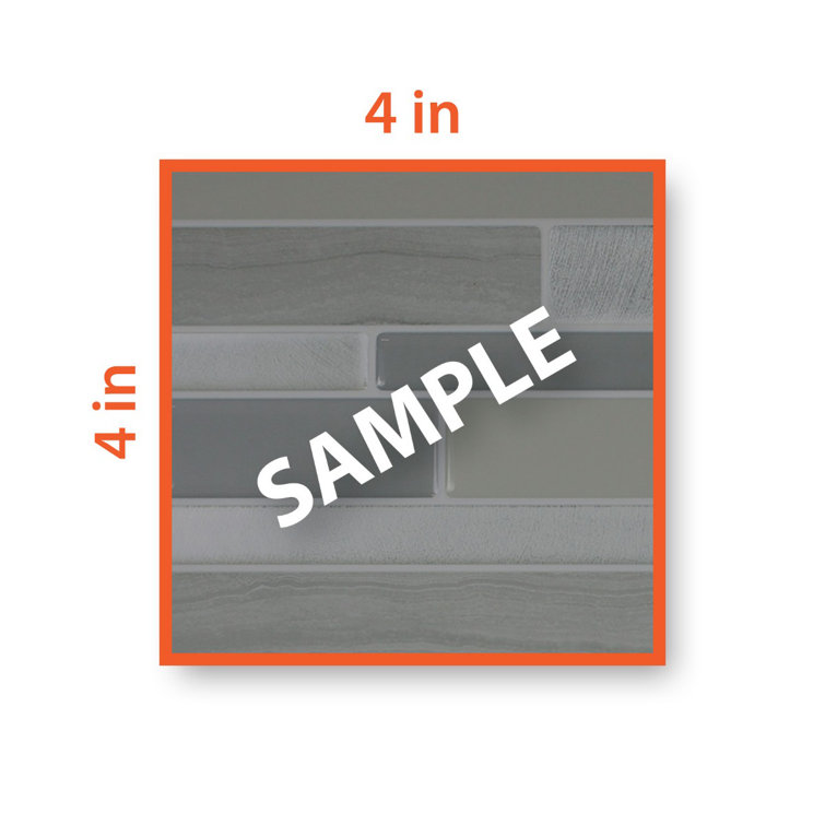 Metro Tripoli Beige Glossy Peel and Stick Wall Tile