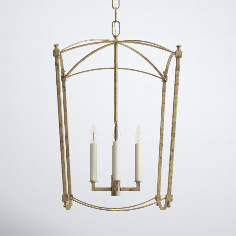 Antique Guild 4-Light Metal Lantern Chandelier
