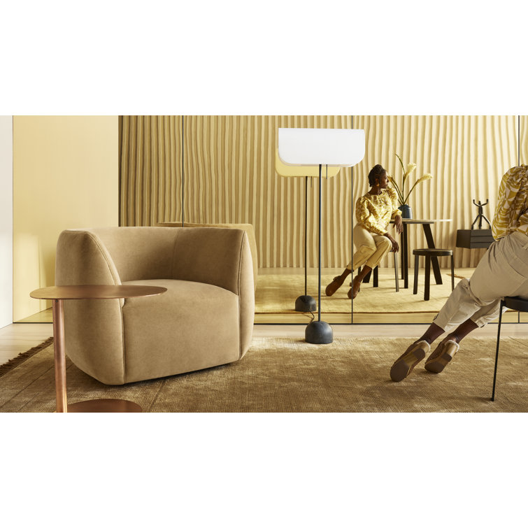 Golden Ash and Green Metal Wood Accent Stool