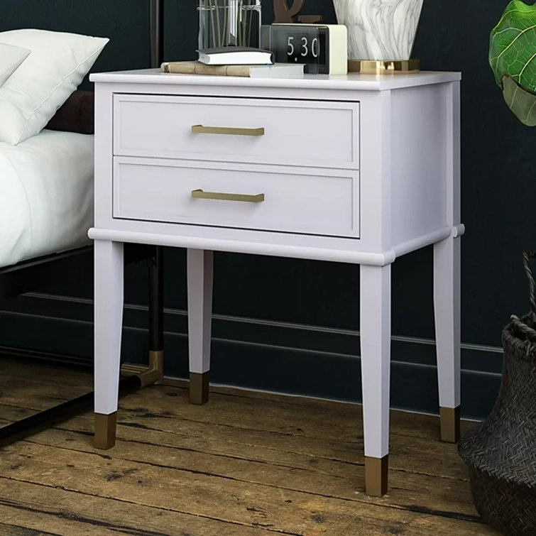 Westerleigh Cosmolicious Lavender and Gold Storage End Table