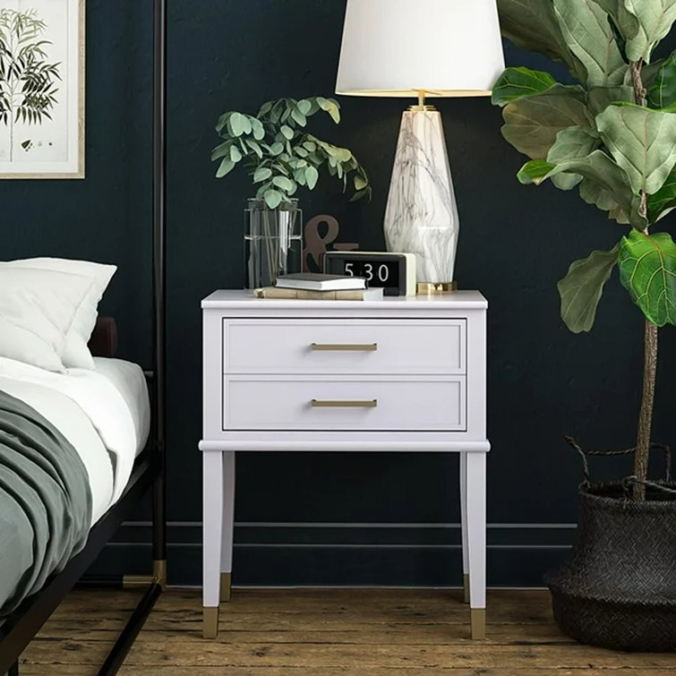 Westerleigh Cosmolicious Lavender and Gold Storage End Table