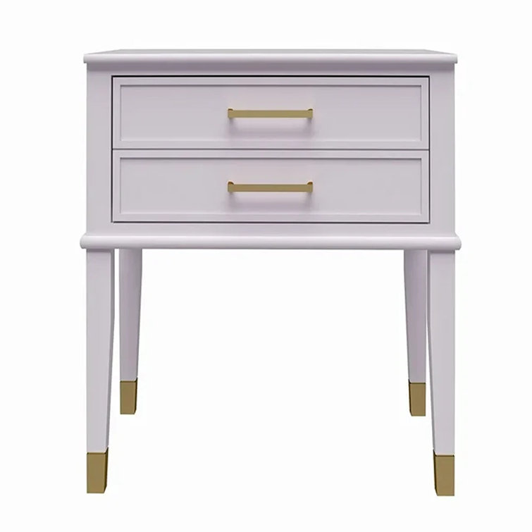 Westerleigh Cosmolicious Lavender and Gold Storage End Table