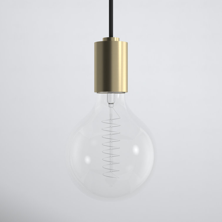 Aged Brass Single Light Globe Pendant