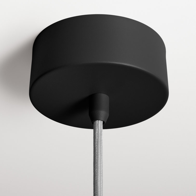 Aurora Black Aluminum 3-Light Adjustable LED Pendant