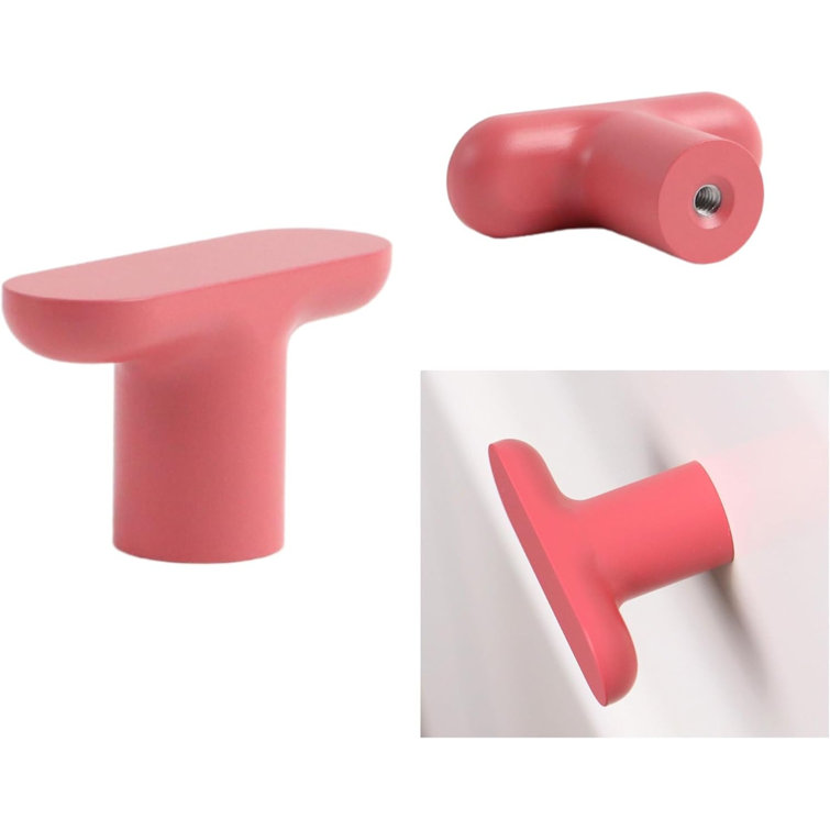 Blush Aluminum Oval Cabinet Drawer Knob with Matte Finish