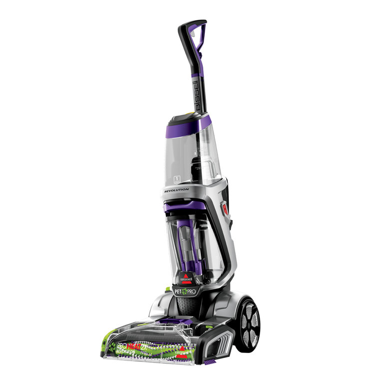 Silver and Purple Upright Pet Pro Carpet Cleaner with Dual PowerBrush