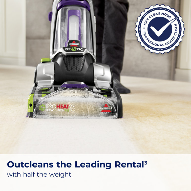 Silver and Purple Upright Pet Pro Carpet Cleaner with Dual PowerBrush