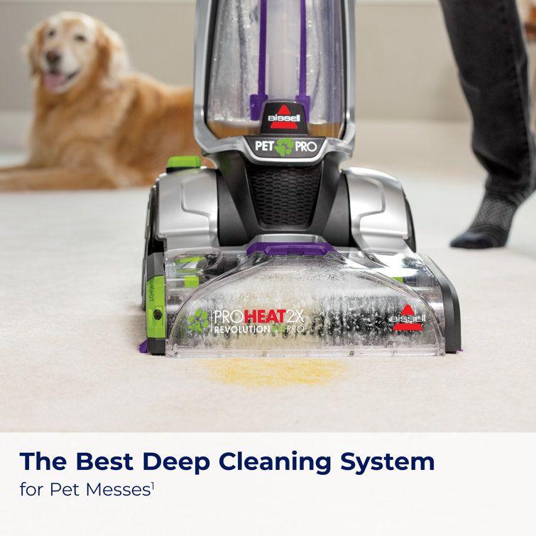 Silver and Purple Upright Pet Pro Carpet Cleaner with Dual PowerBrush