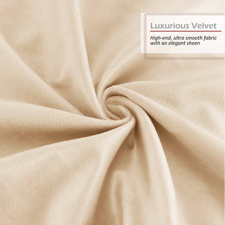 Velvet Hypoallergenic Square Euro Pillow Covers, Set of 4