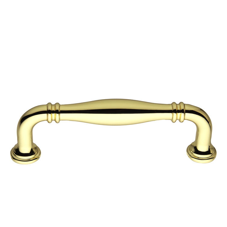 Paris 4" Polished Brass Bar Pull with Mounting Hardware