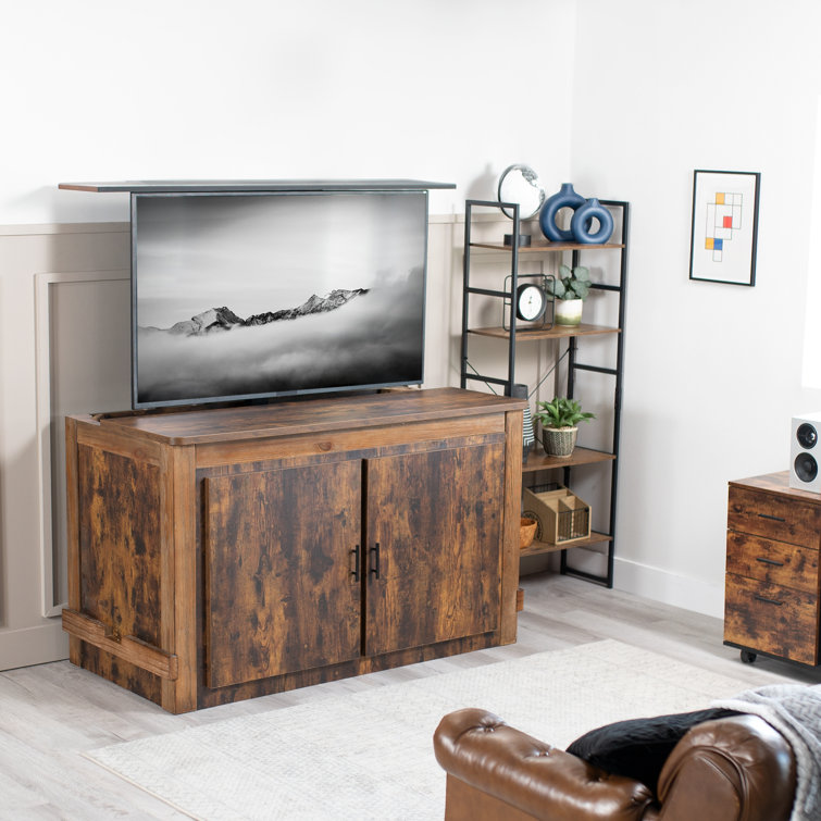 Black Motorized TV Stand Lift for 32" to 55" Screens