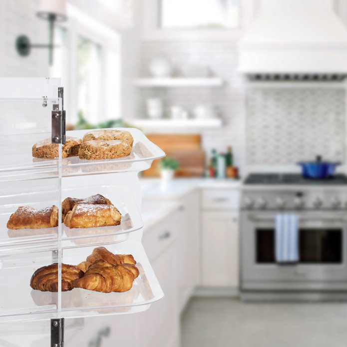 Modern Polished Acrylic Tiered Pastry Tray Display