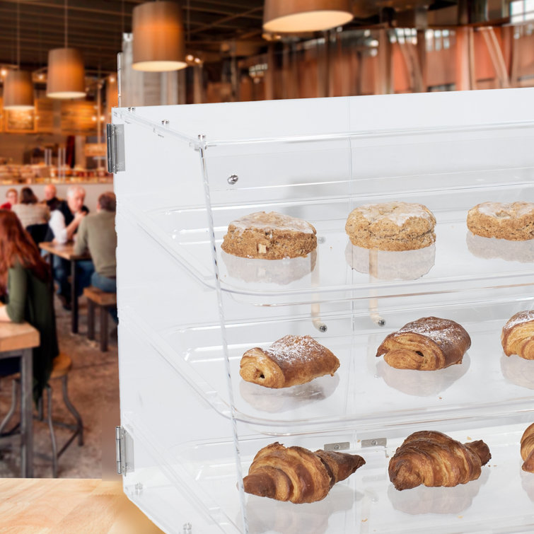 Modern Polished Acrylic Tiered Pastry Tray Display