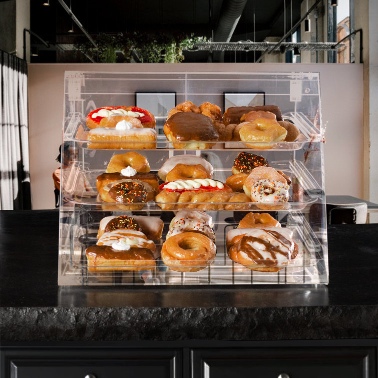 Modern Polished Acrylic Tiered Pastry Tray Display