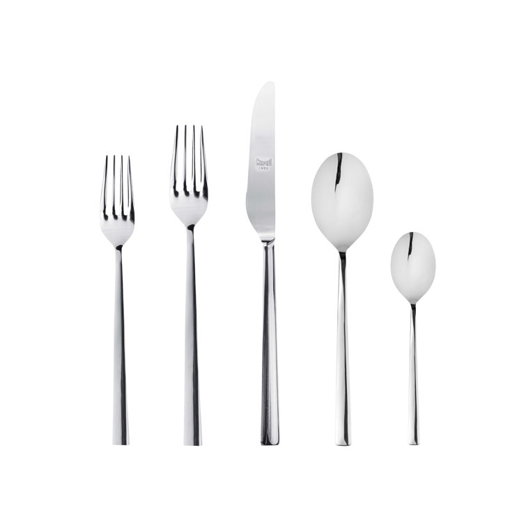 Atena 20-Piece Mirror Finish Stainless Steel Flatware Set