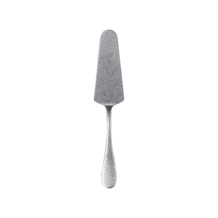 Pewter Silver Stainless Steel Ergonomic Cake Server