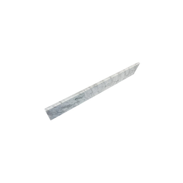 21" White Cararra Marble Bathroom Side Splash