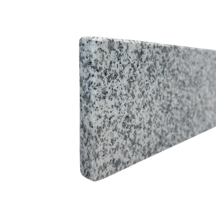 21" Gray Granite Polished Bathroom Side Splash