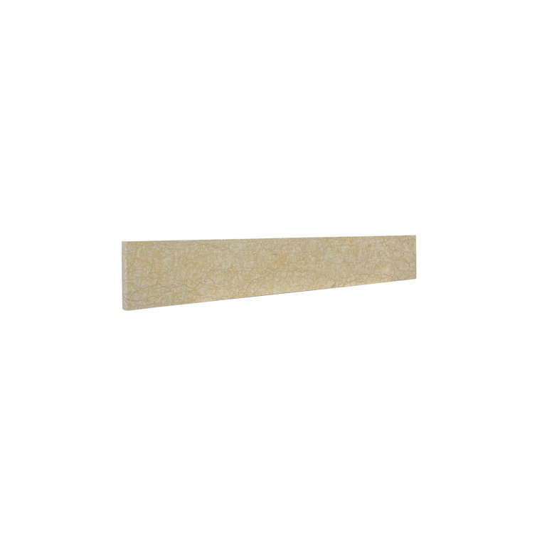 21" Cream Marble Bathroom Side Splash