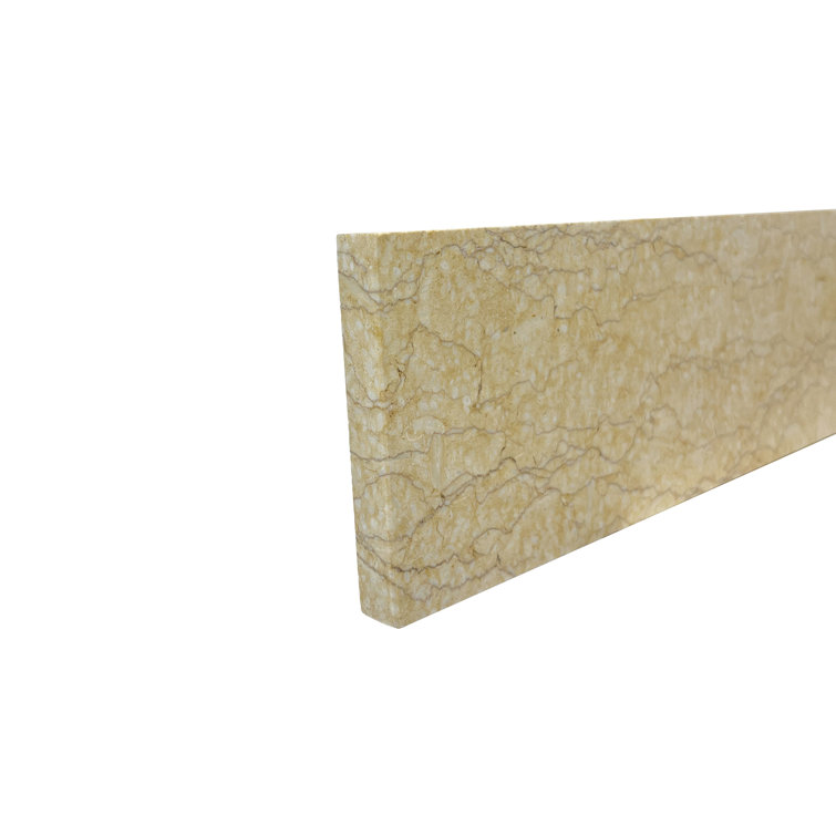21" Cream Marble Bathroom Side Splash