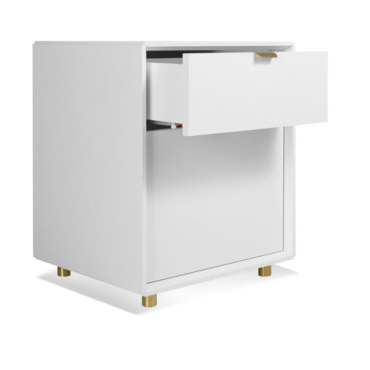 Dang 2-Drawer Vertical White Oak Pedestal Filing Cabinet