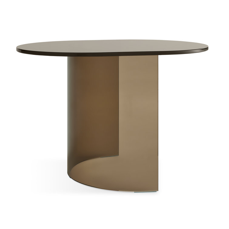 Bronze Tempered Glass Round Side Table