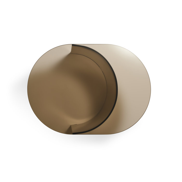 Bronze Tempered Glass Round Side Table