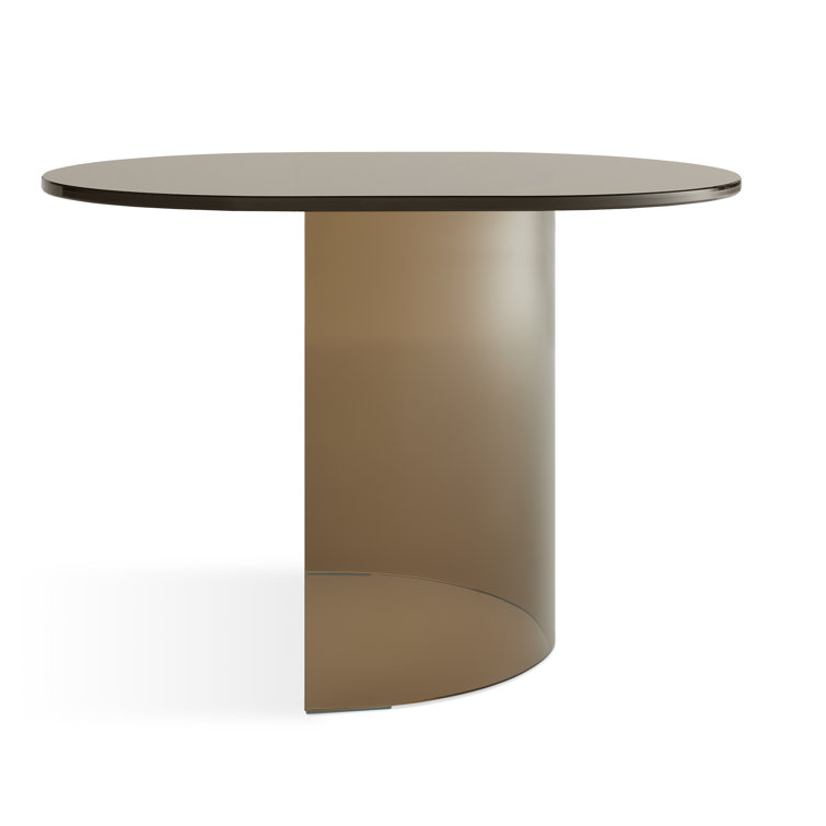 Bronze Tempered Glass Round Side Table