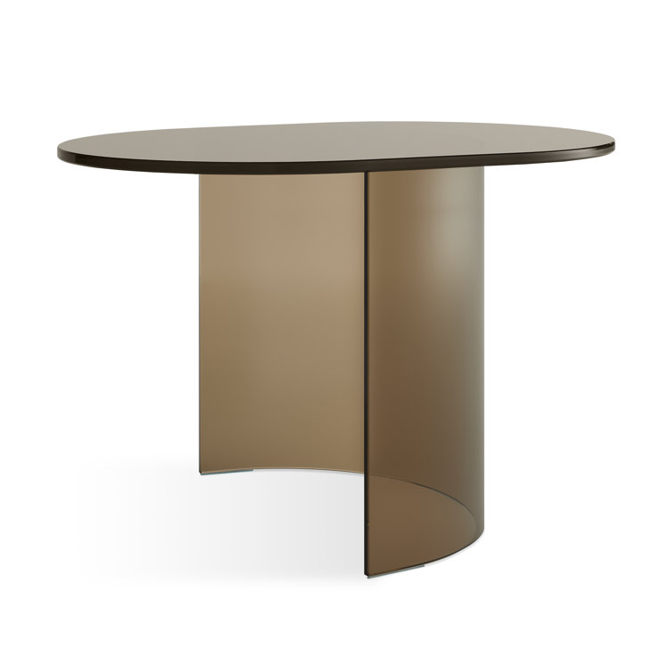 Bronze Tempered Glass Round Side Table