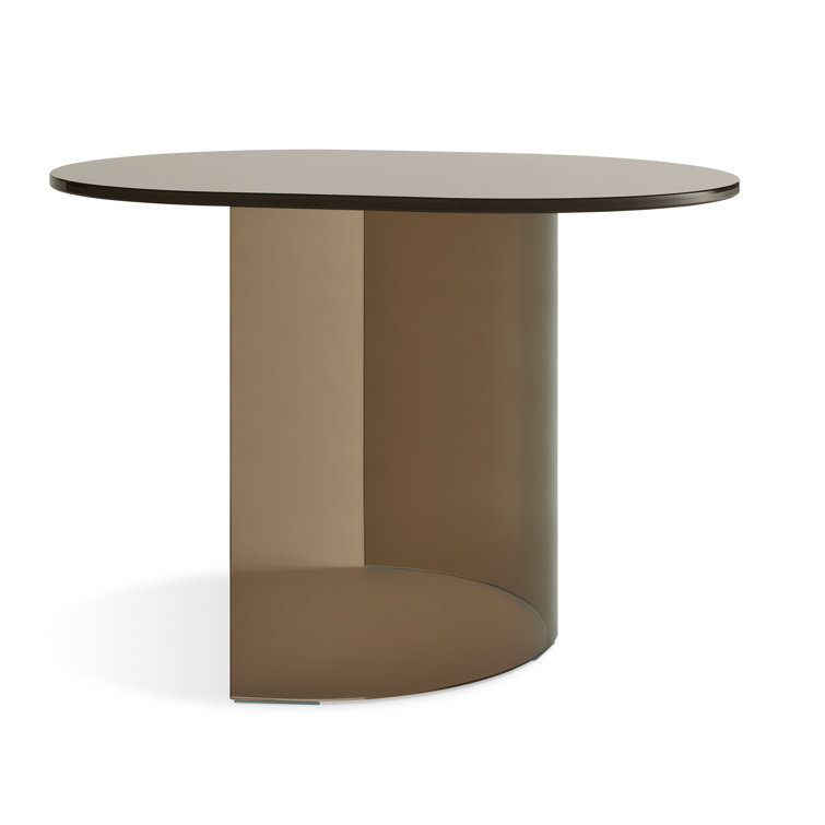 Bronze Tempered Glass Round Side Table