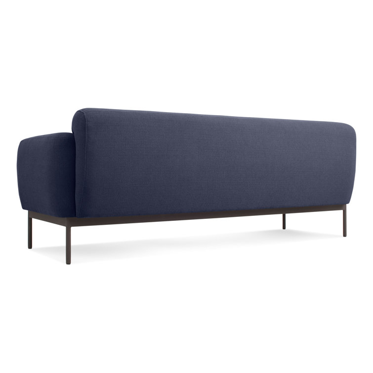 Edwards Navy Solid Wood Tight Back Sofa