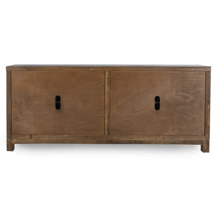 Emila 85'' Distressed Blue Reclaimed Wood Buffet