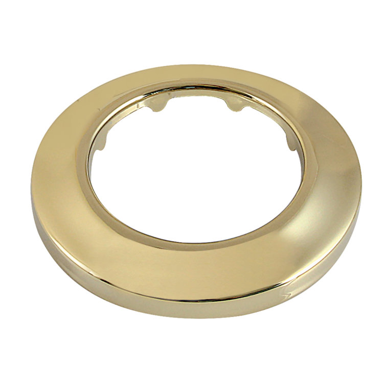 Polished Brass 3" Diameter Decorative Bell Flange