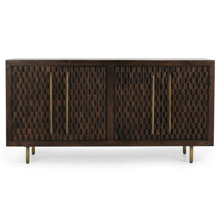 Norwood 72'' Dark Brown Mango Wood Sideboard