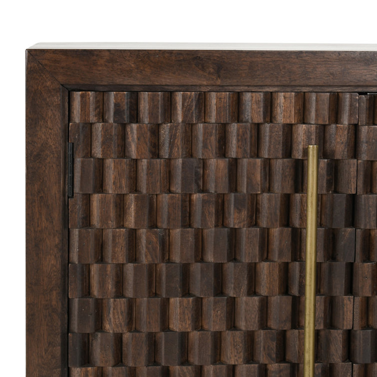 Norwood 72'' Dark Brown Mango Wood Sideboard