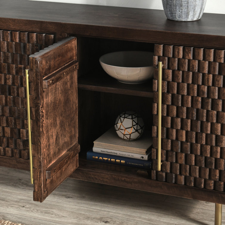 Norwood 72'' Dark Brown Mango Wood Sideboard