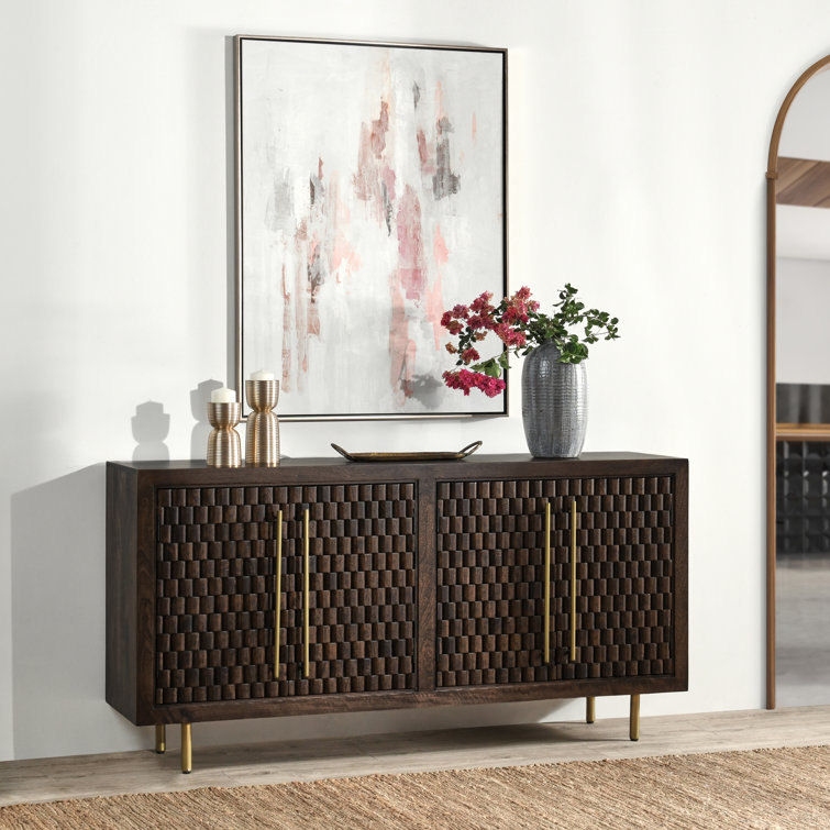 Norwood 72'' Dark Brown Mango Wood Sideboard