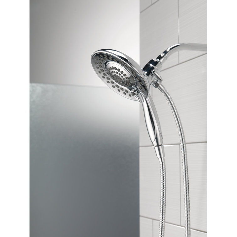 Chrome Dual-Function Handheld and Wall Mounted Shower Head