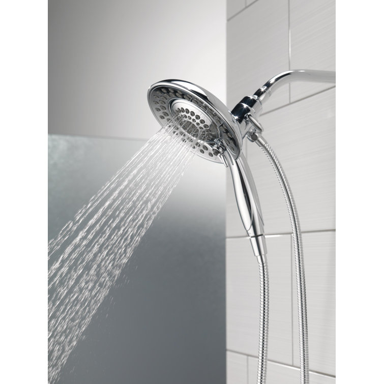 Chrome Dual-Function Handheld and Wall Mounted Shower Head