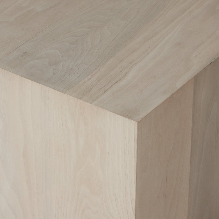 Ashen Walnut Square Wood Coffee Table with Storage