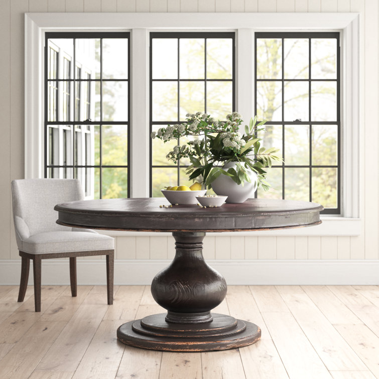 Baldwin 60" Round Reclaimed Pine Rustic Dining Table