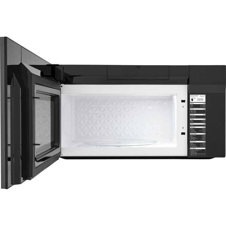 Black Stainless Steel Over-the-Range Microwave with Sensor Cooking