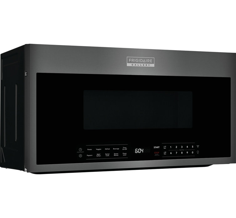Black Stainless Steel Over-the-Range Microwave with Sensor Cooking