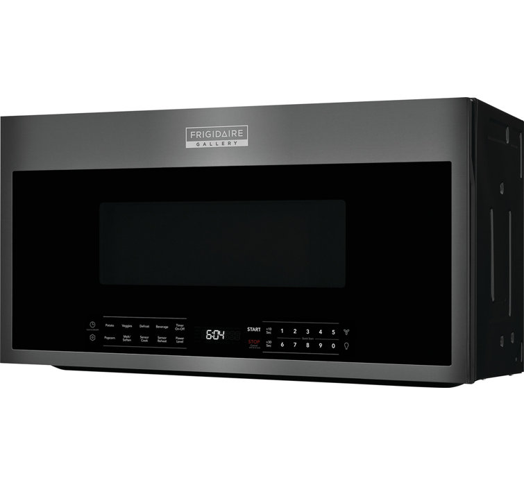 Black Stainless Steel Over-the-Range Microwave with Sensor Cooking