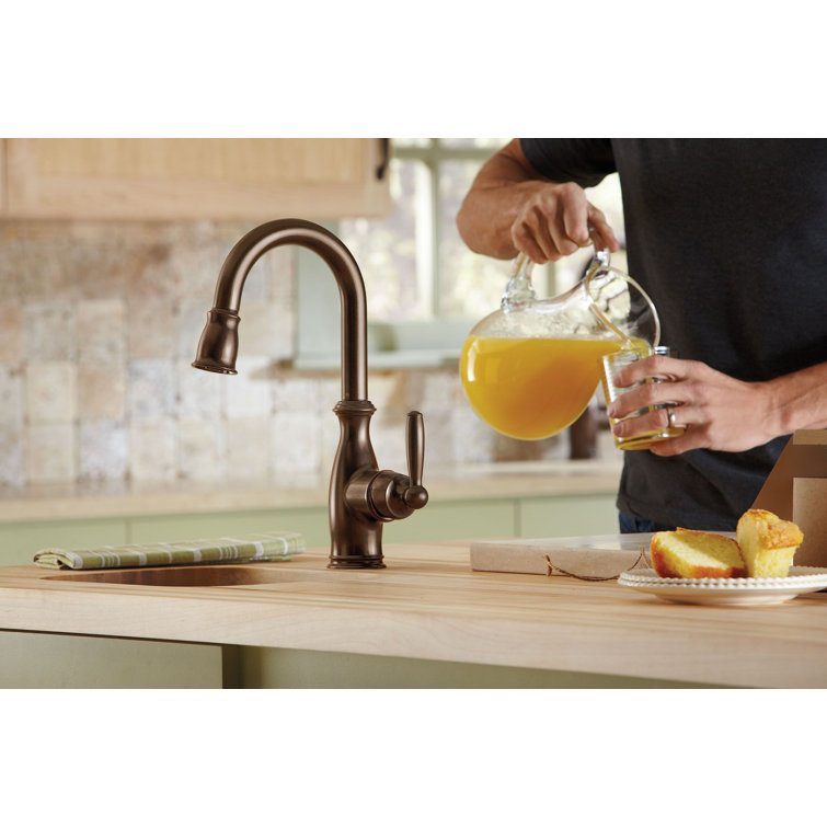 Oil Rubbed Bronze Pull-Out Spray Kitchen Faucet