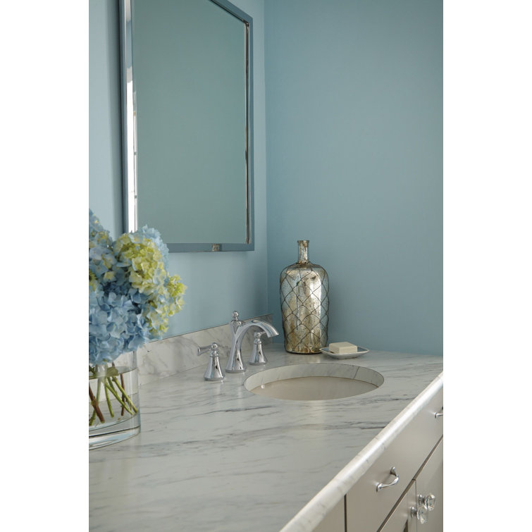 Distressed Bronze Modern 6.5" Widespread Bathroom Faucet