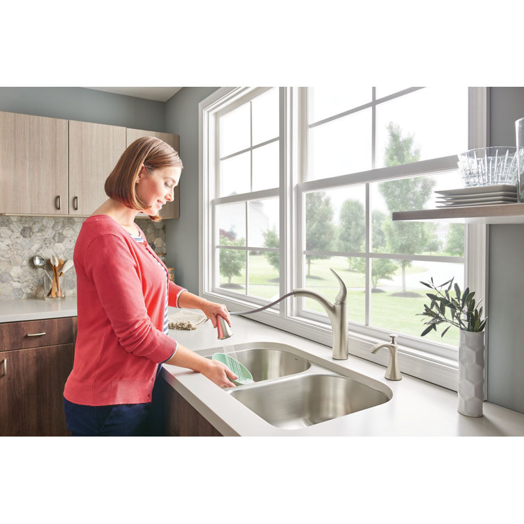Stainless Steel Pull-Out Spray Single Handle Kitchen Faucet