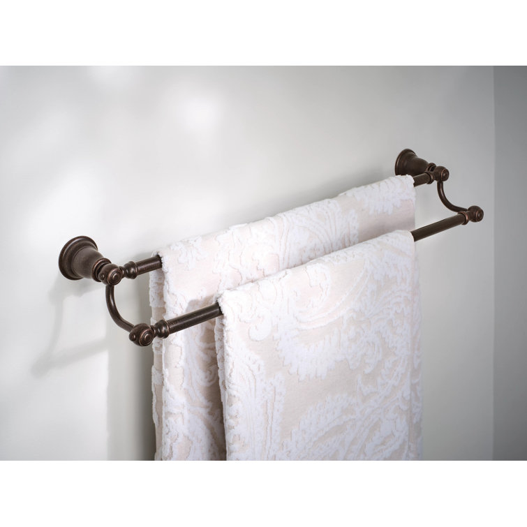 Kingsley Oil Rubbed Bronze 24" Double Wall Mounted Towel Bar