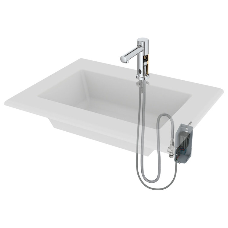 Brushed Nickel Modern Single Hole Sensor Faucet